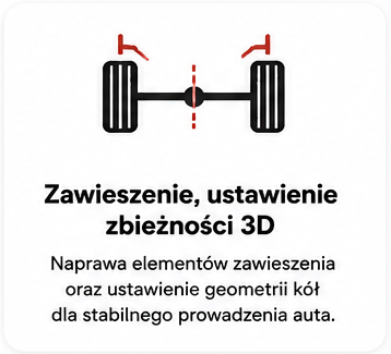 Zawieszenie, ustawienie zbieżności 3D
